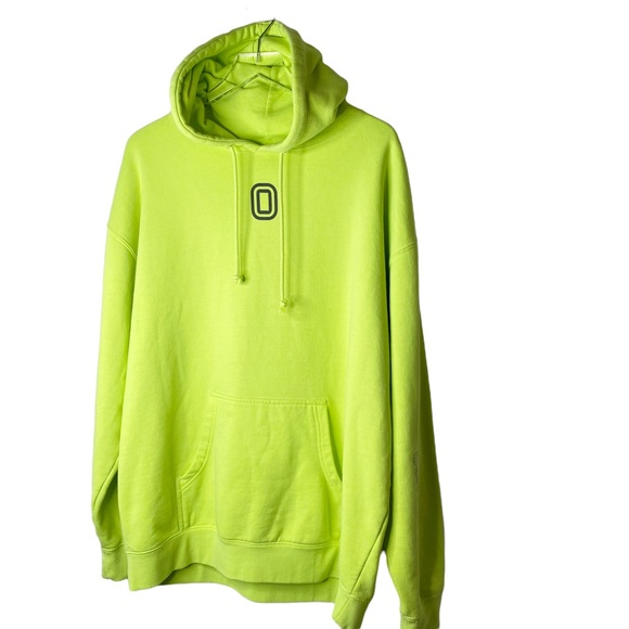 Overtime Electric Hoodie Pullover Neon Yellow Green XL - Picture 3 of 8